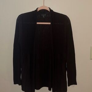 Eileen Fisher Ribbed‎ Brown Cardigan | Petite Small